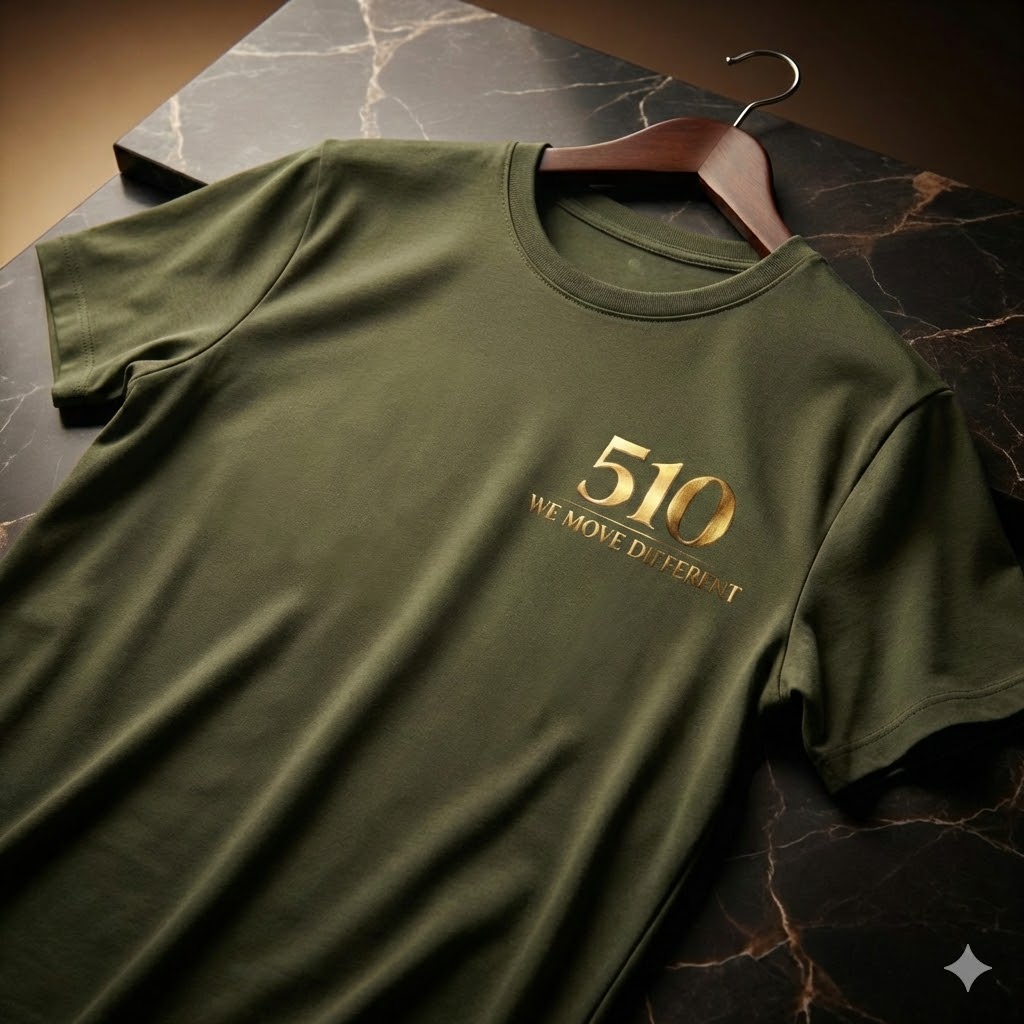 510 Gold Print T-Shirt