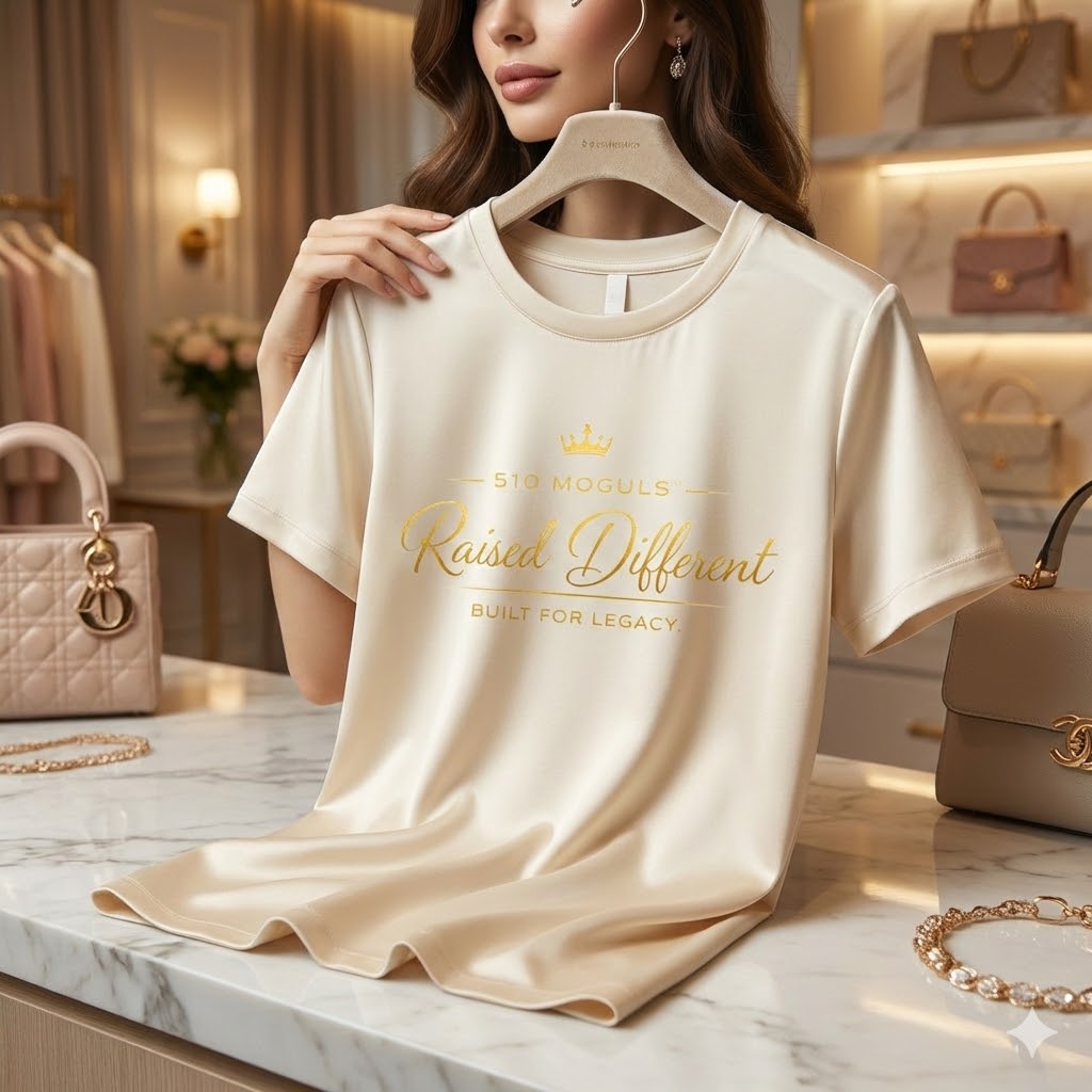 Luxury Satin Graphic T-Shirt