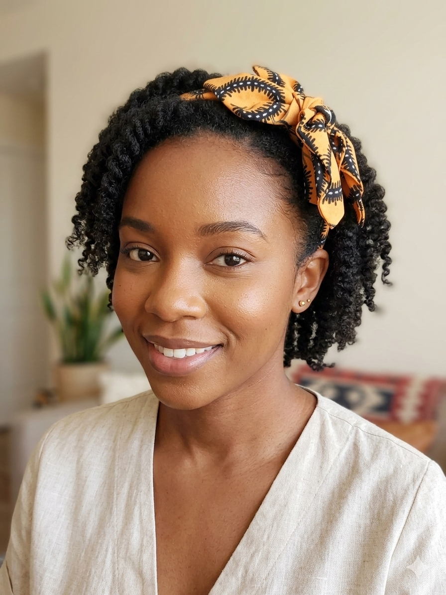 Serre tête en wax imprimé