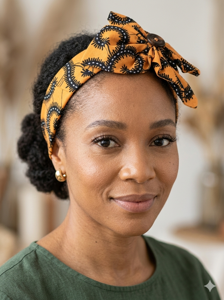 Serre tête en wax imprimé