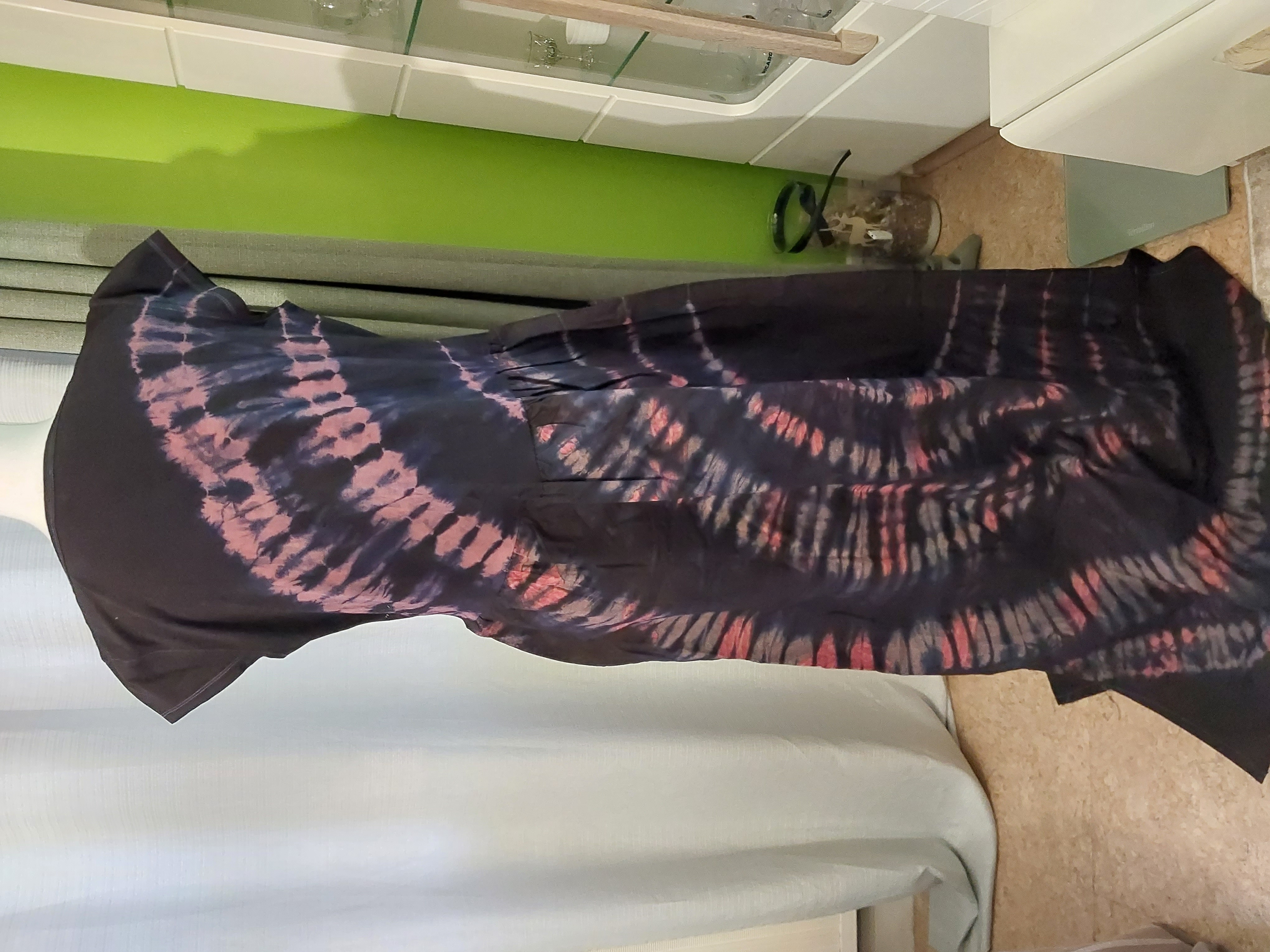 Robe longue tie-dye