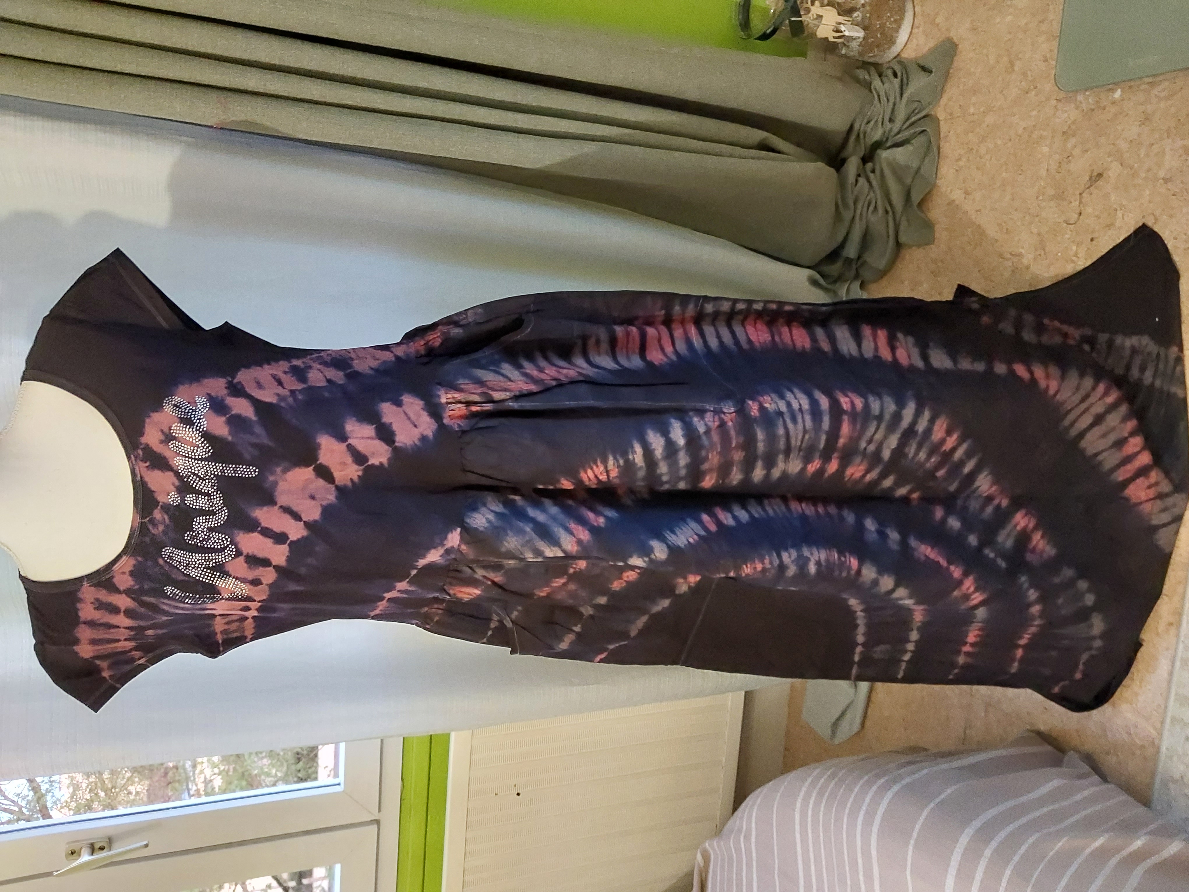 Robe longue tie-dye