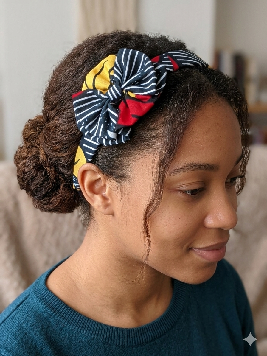 Serre tête en wax imprimé