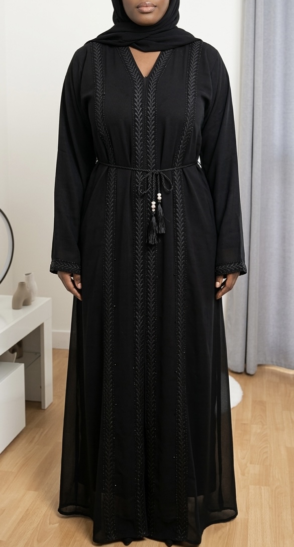 Abaya noire élégante