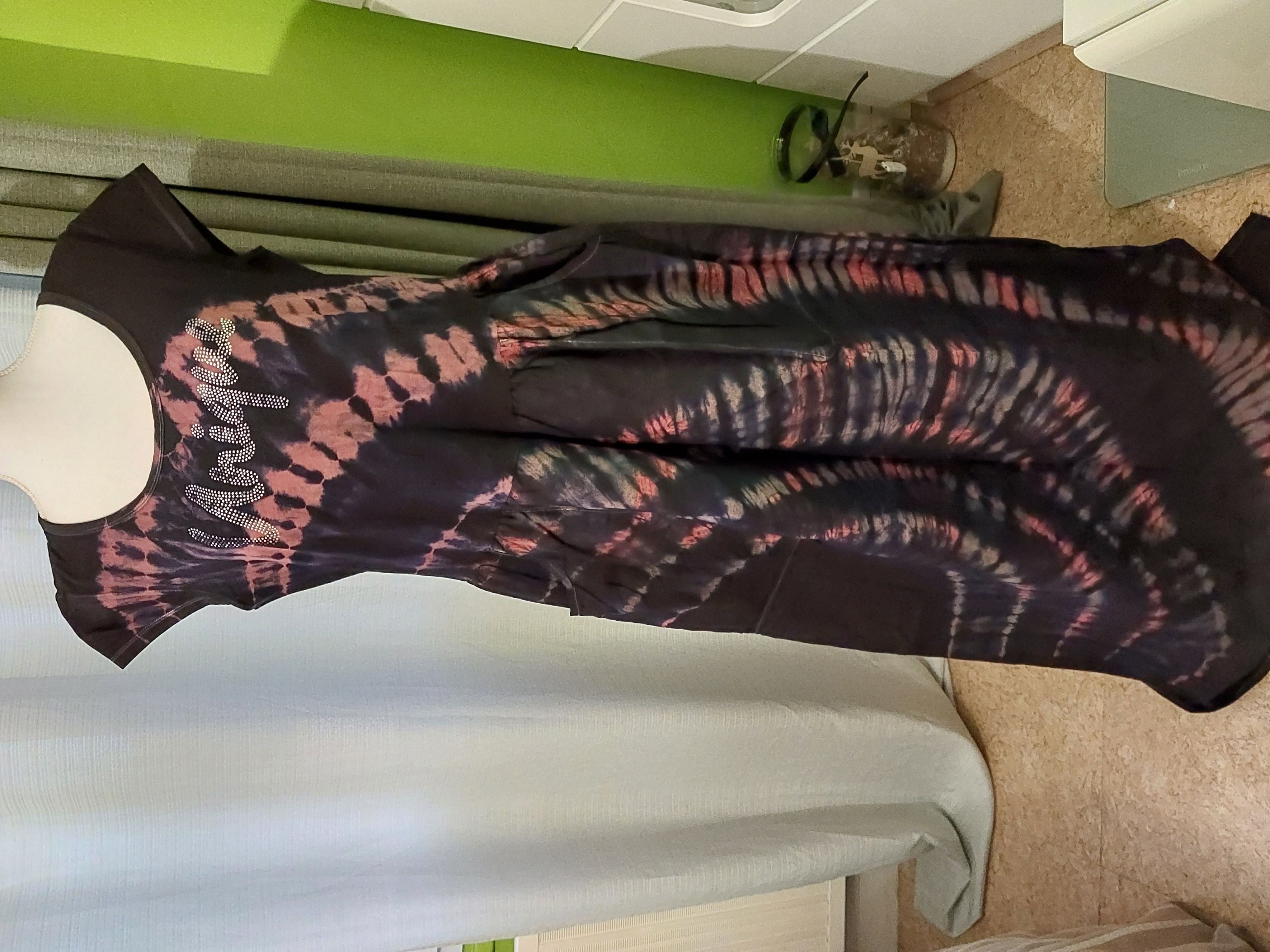 Robe longue tie-dye