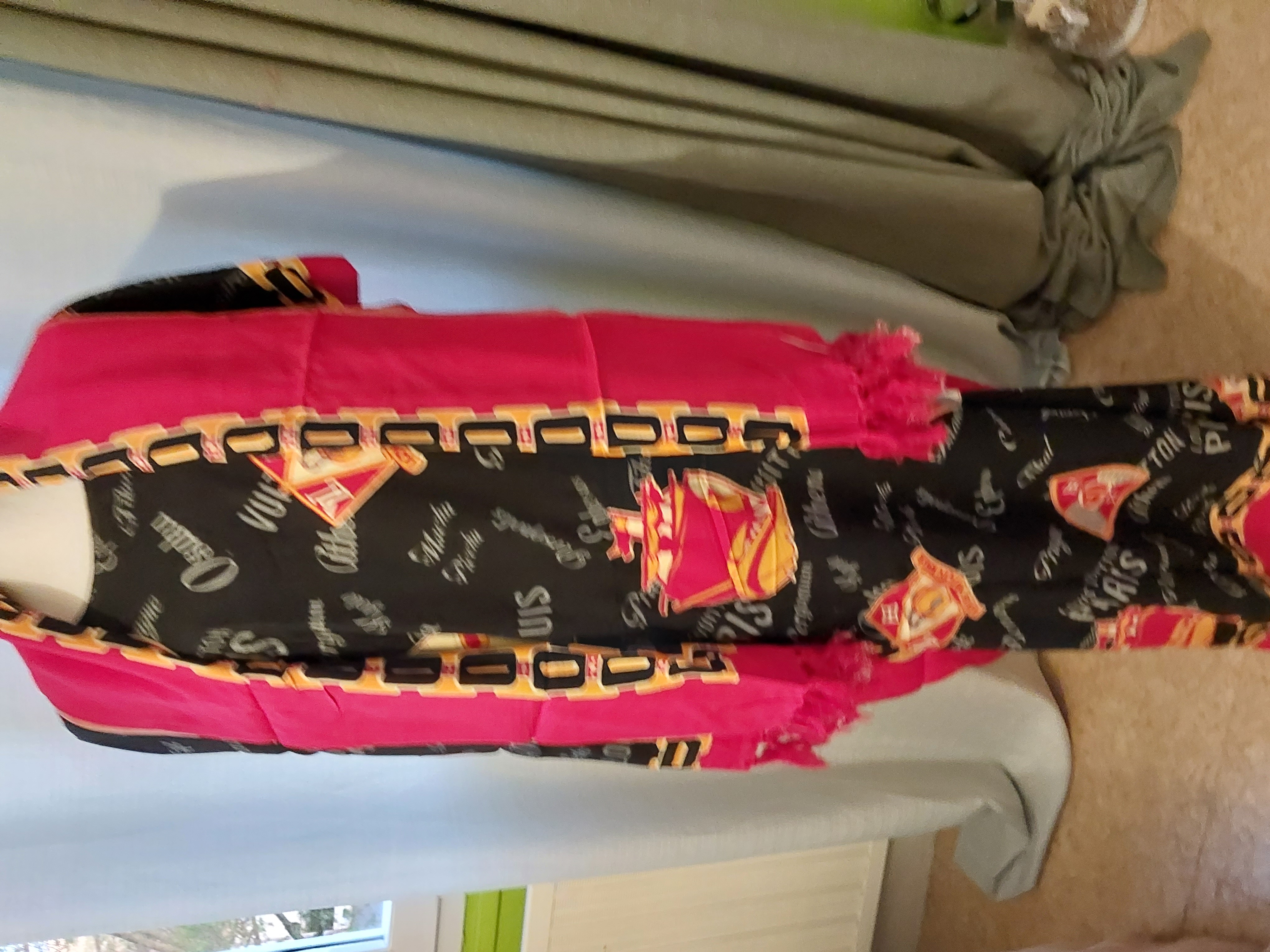 Robe tie & dye rouge et blanche