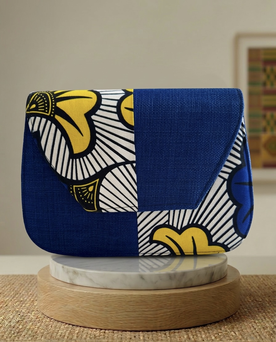 Sac à bandoulière en tissu wax