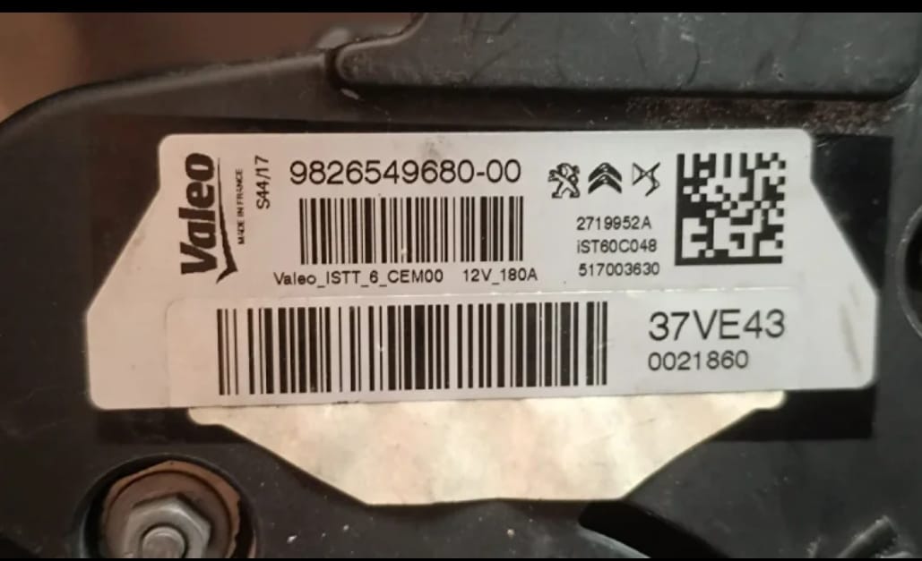 Alternador 9826549680