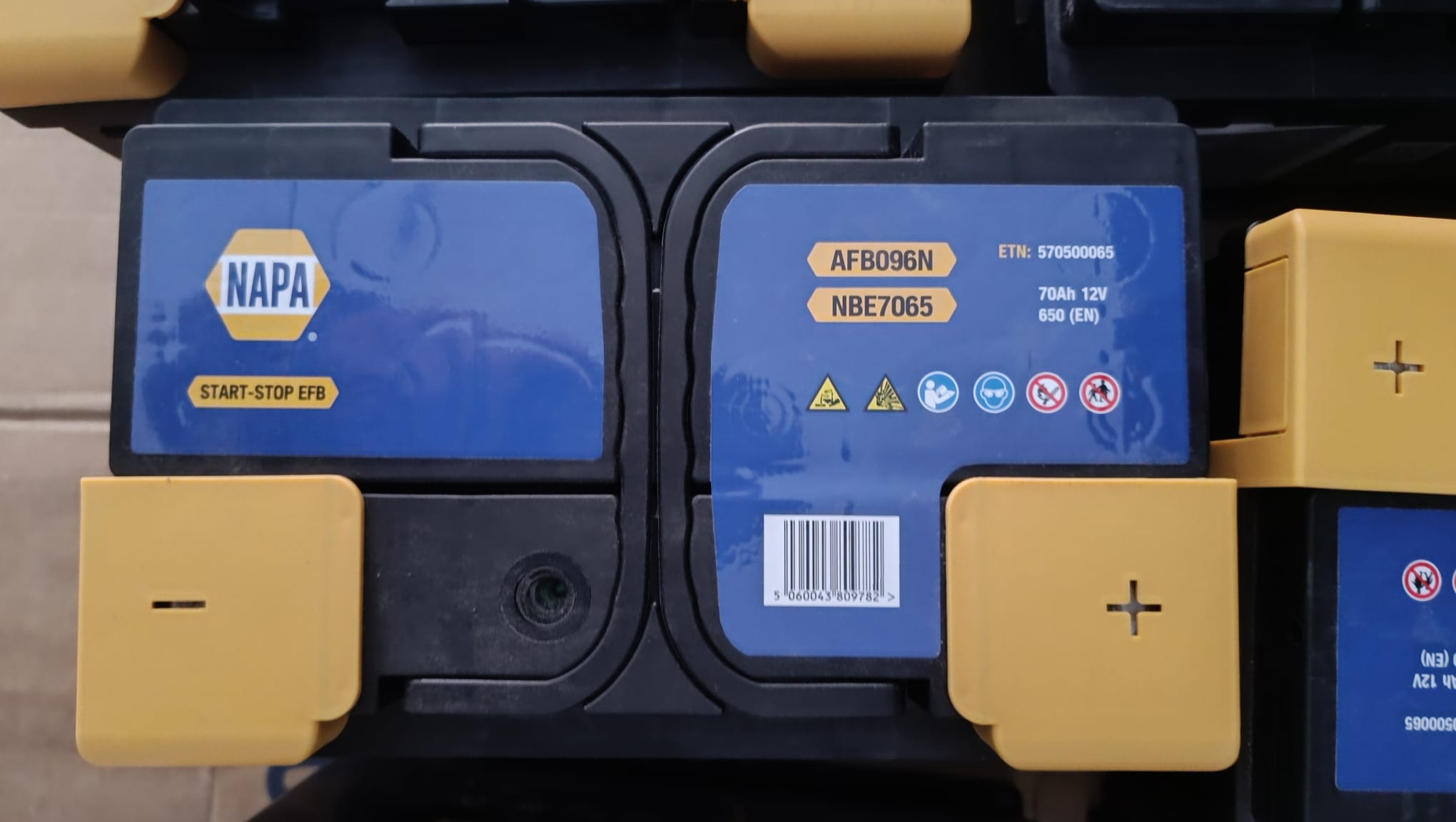 Bateria 70Ah 650EN starstop EFB NBE7065 AFB096N