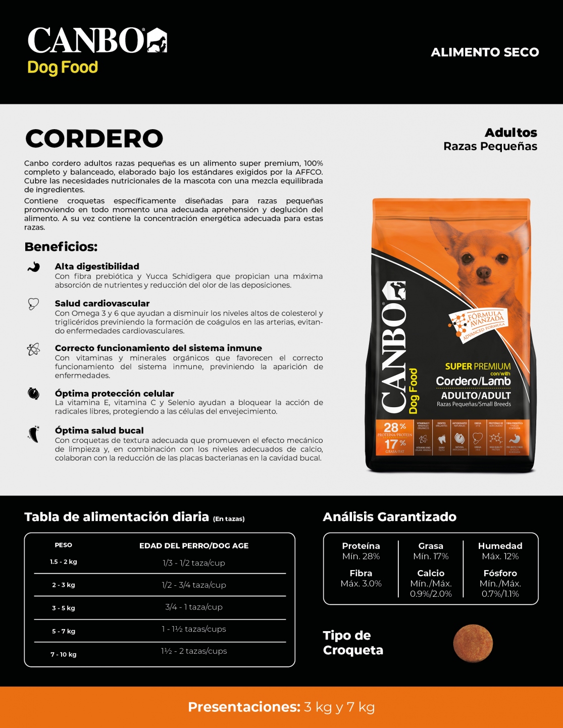 Canbo Alimento Seco Cordero Adulto