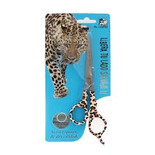 Tijeras con estampado de leopardo LOBO