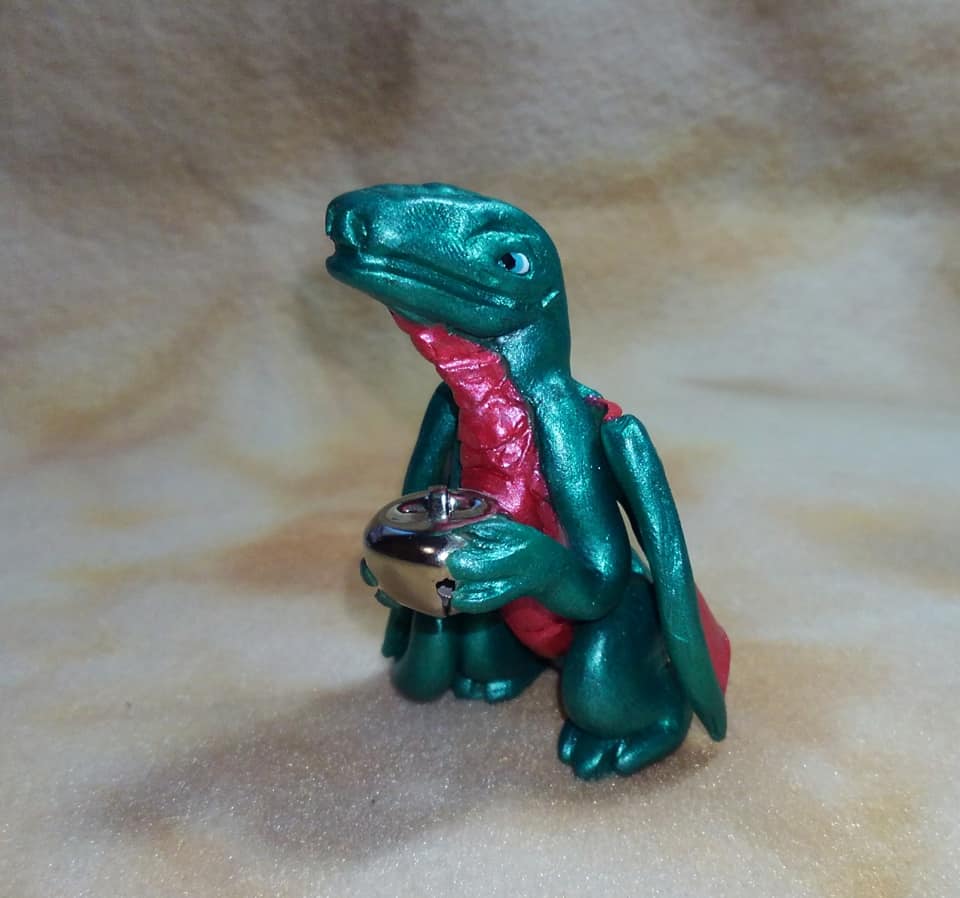 Dragon Figurine with Bell