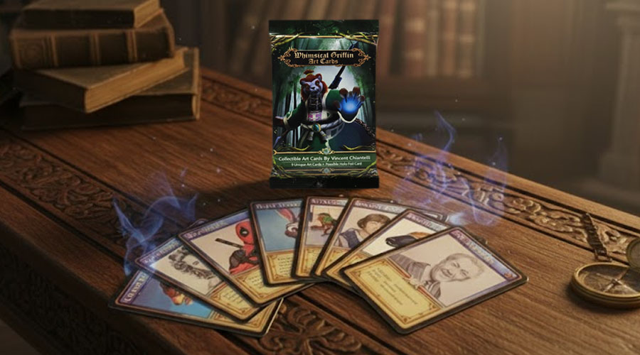 Whimsical Griffin Trading Card Pack