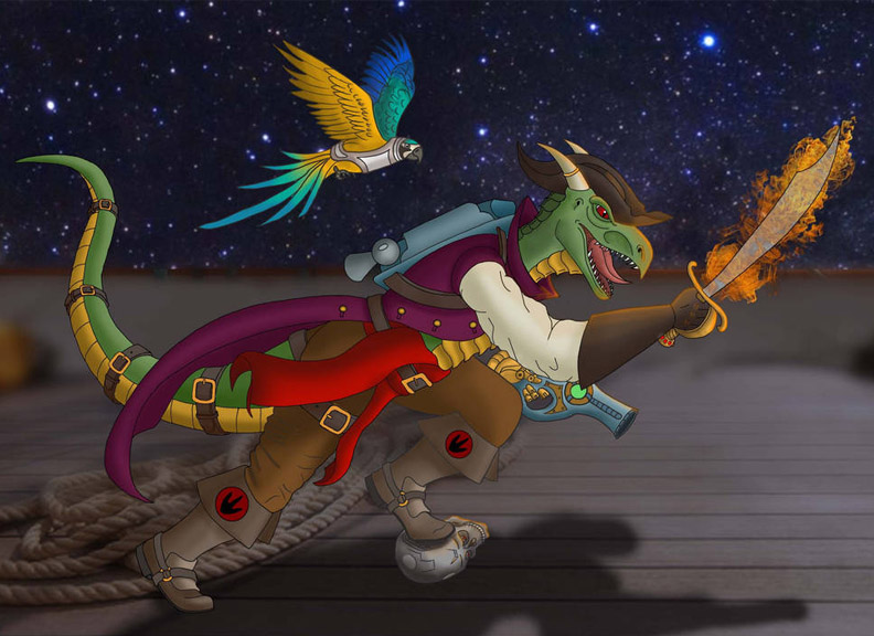 Draconic Space Buccaneer