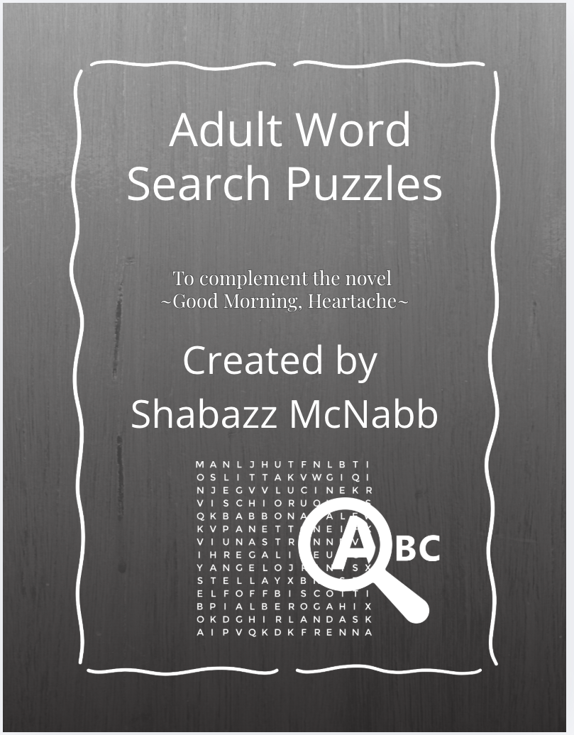 Good Morning Heartache Adult Word Search Puzzles
