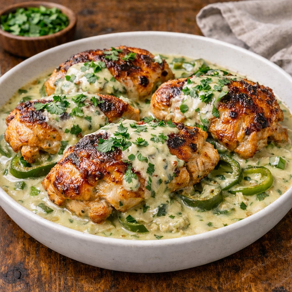 Creamy Poblano Chicken (GF)