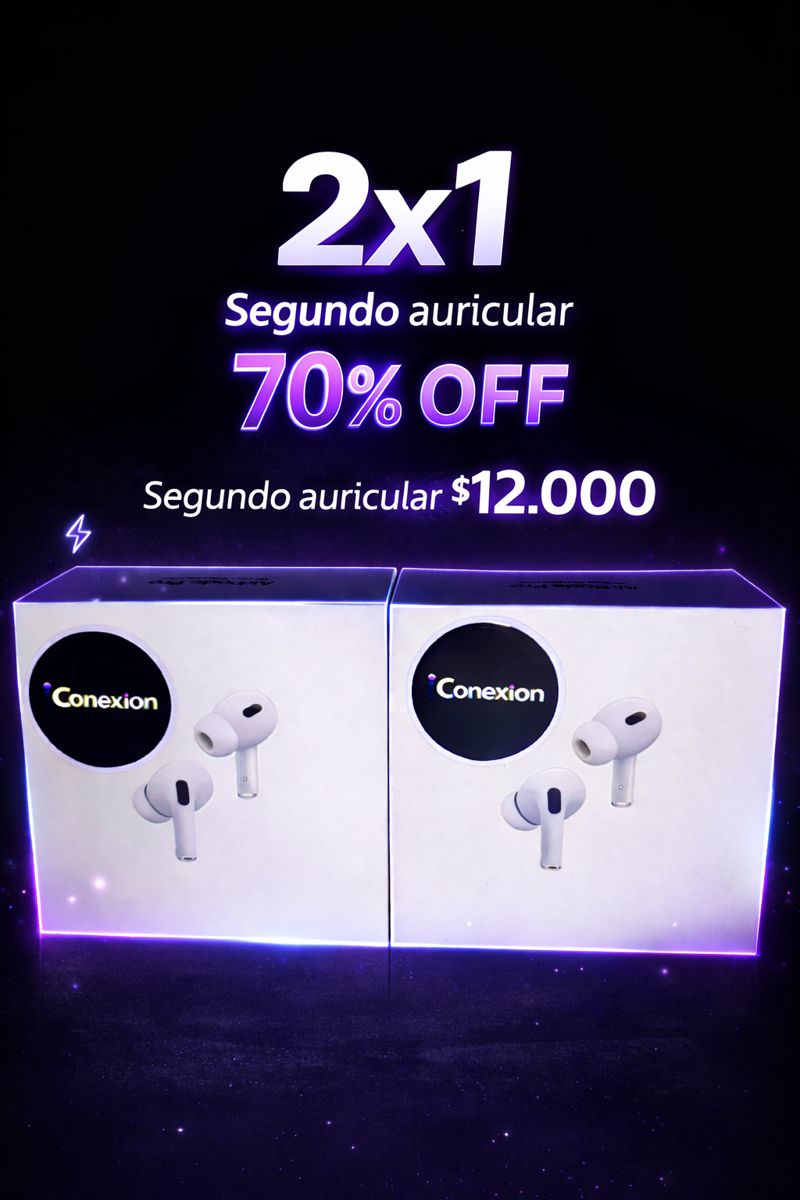 2x1 Airpods pro 2 (AAA) Segundo al 70%