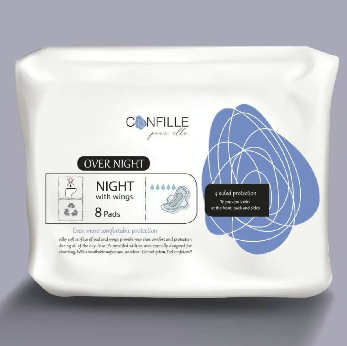 CONFILLE Pro Elle Over Night Pads