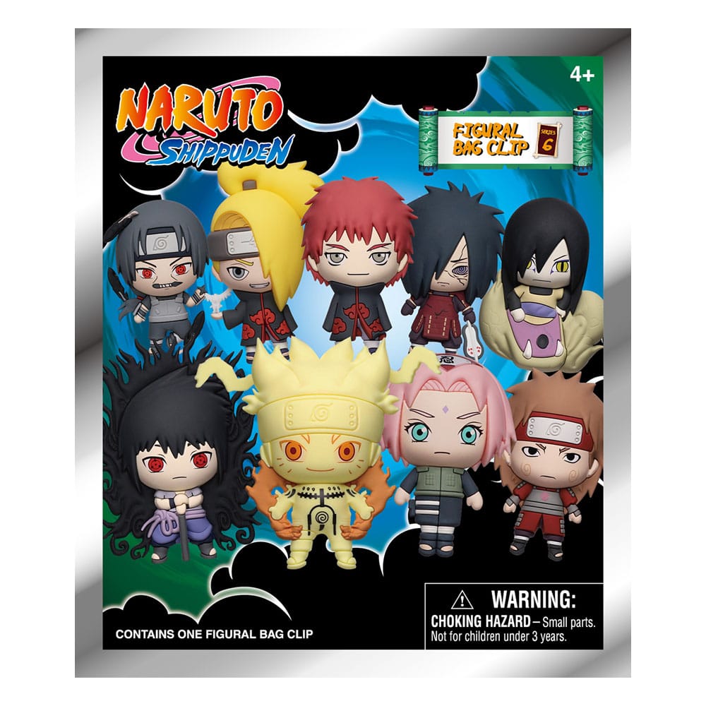 Naruto porte-clés sac à dos 3D Series 6 Modèle aléatoire