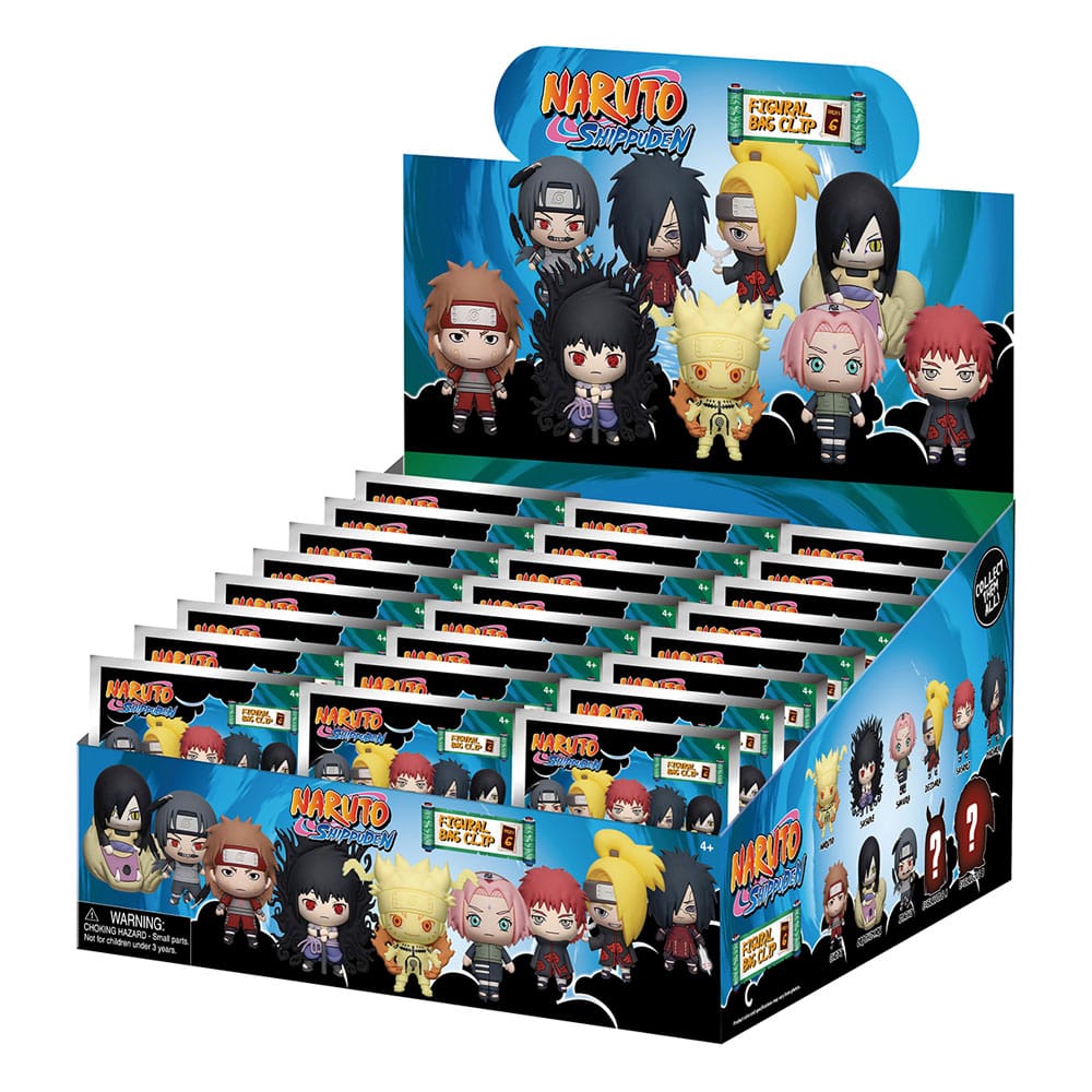 Naruto porte-clés sac à dos 3D Series 6 Modèle aléatoire