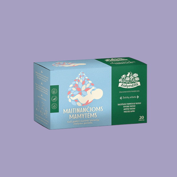Maitinančioms mamytėms, žolelių arbata, laktacijai, Žolynėlis, 20 pakelių