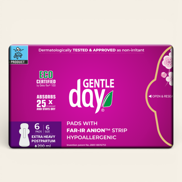 GENTLE DAY® Paketai po gimdymo „Extra Heavy“, dydis 6