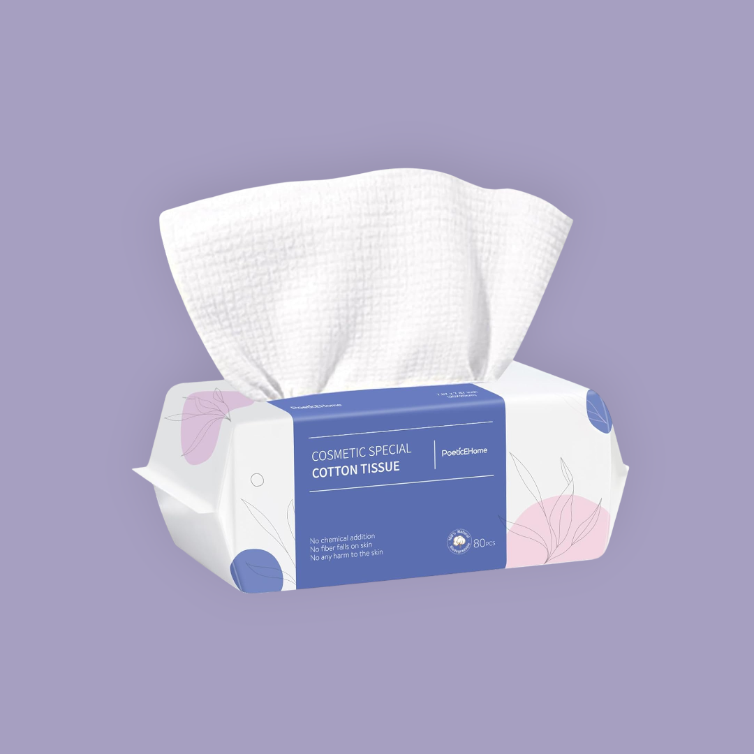 Medvilninės kūno ir veido valymo servetėlės "PoeticEHome"