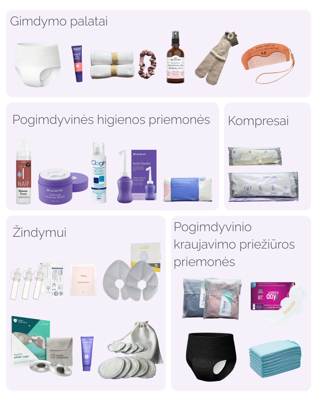  Atsistatymo po gimdymo rinkinys “TVIRTAI PASIRUOŠUS”