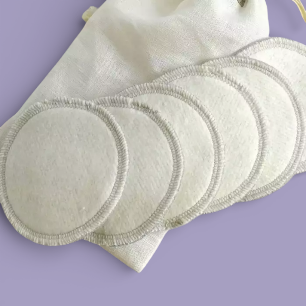 "DKFromLinen" daugkartinio naudojimo įklotai į liemenėlę maitinančioms, 10 vnt