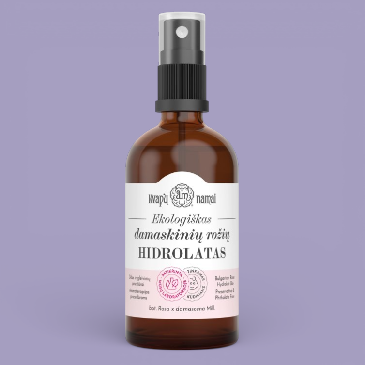 "Kvapų namai" rožių hidrolatas (Rožių vanduo), 100 ml