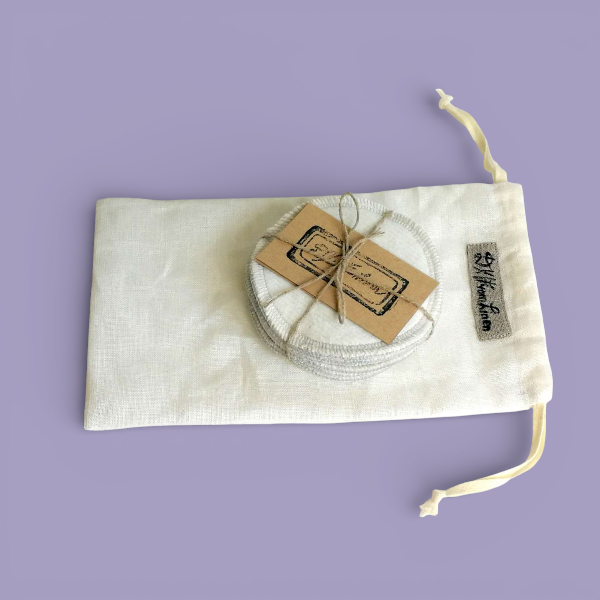 "DKFromLinen" daugkartinio naudojimo įklotai į liemenėlę maitinančioms, 10 vnt