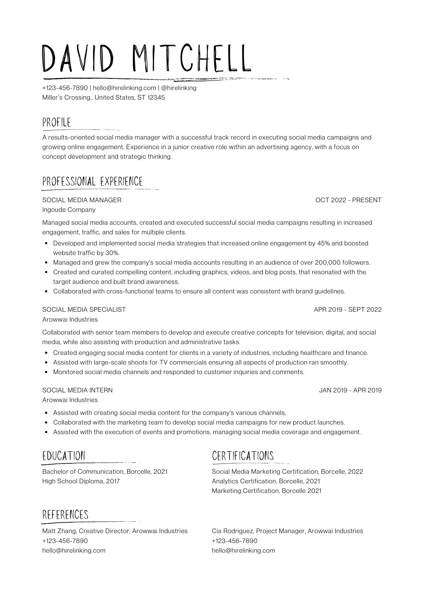 Modern Resume Template