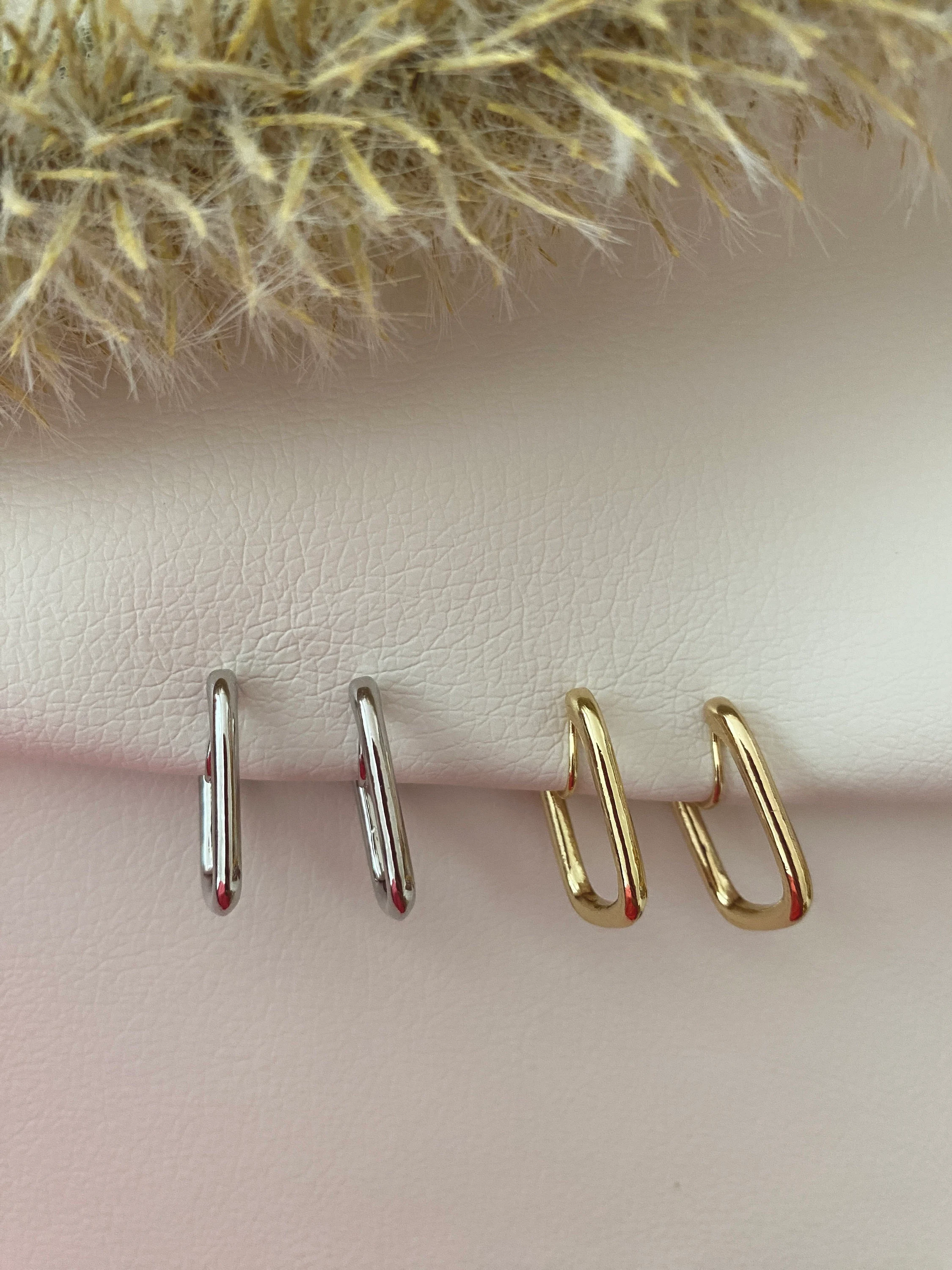 Elegant  Clips Ohrringe ohne Ohrringeloch: Goldfarbig or Silberfarbig #014