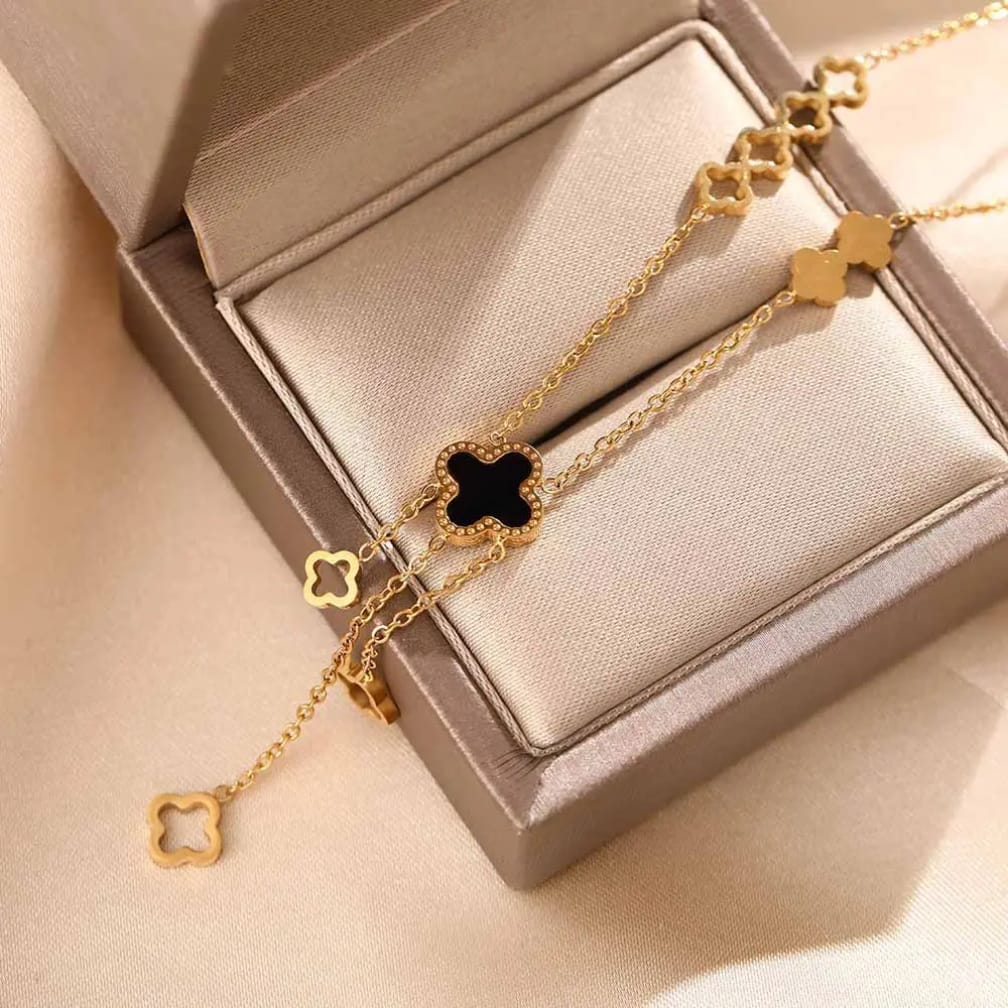 Gold Clover Pendant Necklace