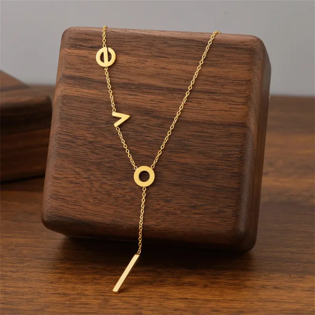 LOVE Gold Pendant Necklace