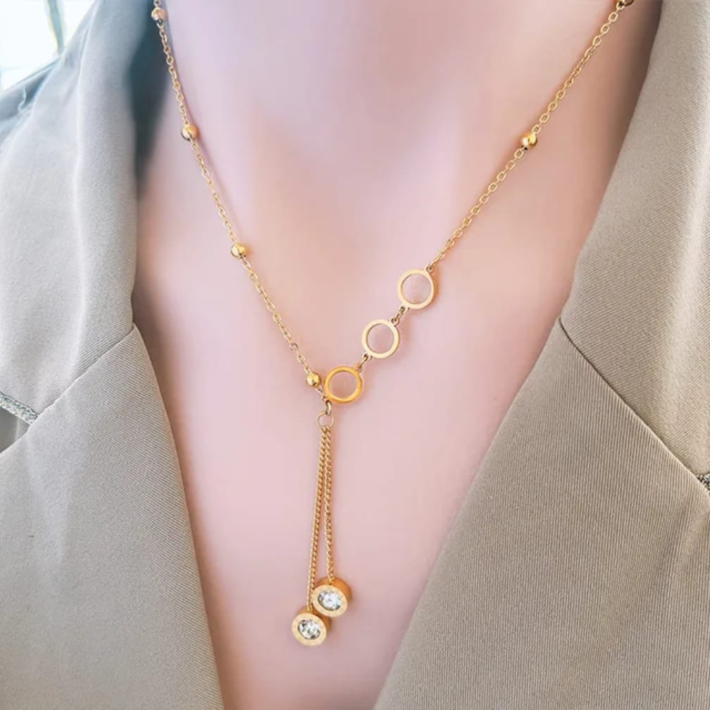Elegant Gold-Plated Pendant Necklace