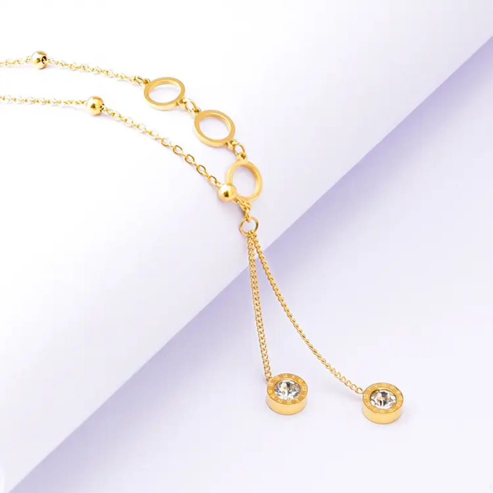 Elegant Gold-Plated Pendant Necklace