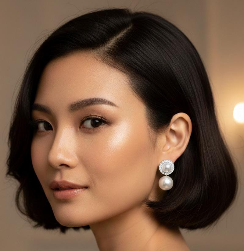 Elegant Pearl Drop Earrings