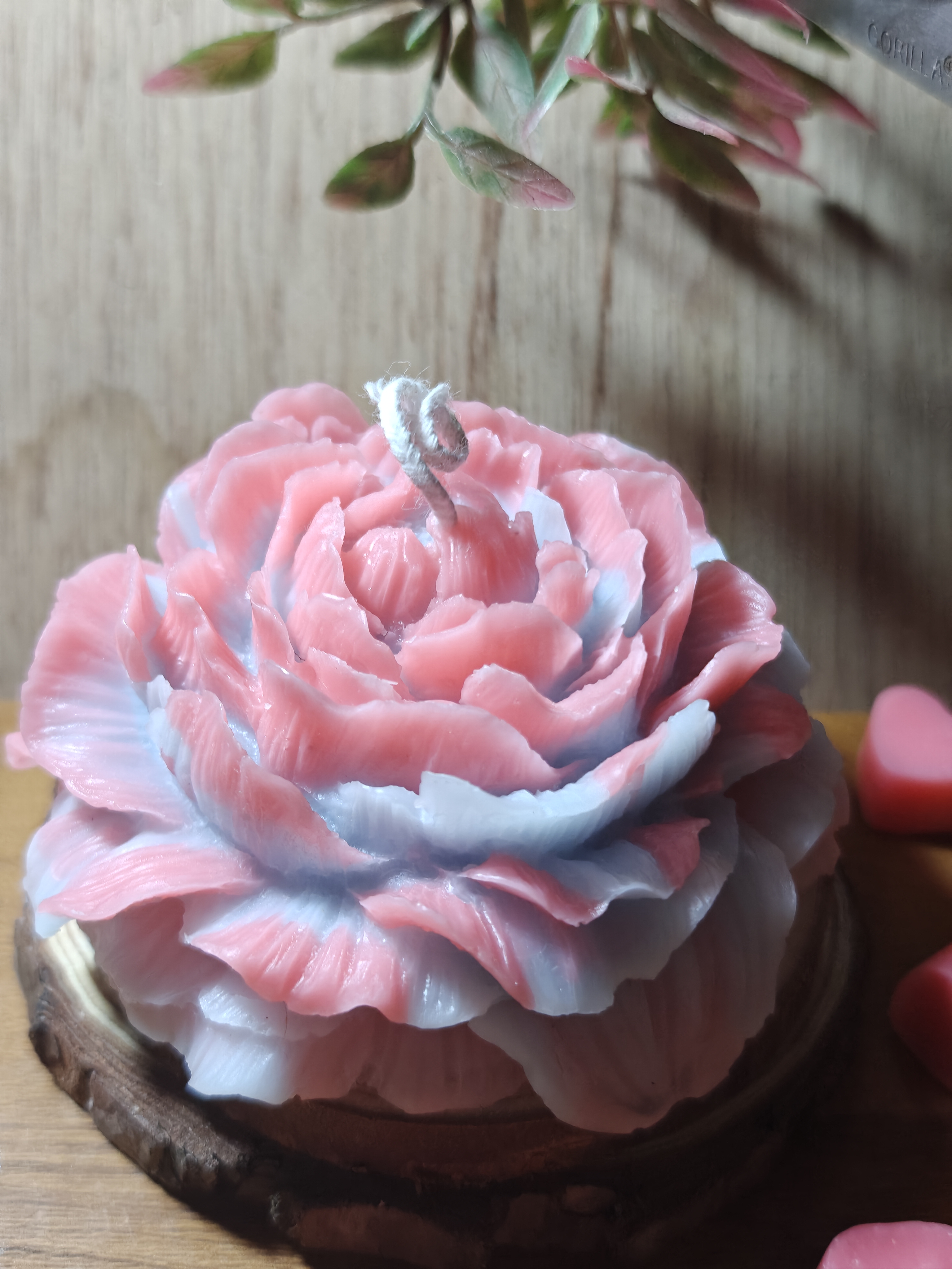 Peony Sculpted Candle