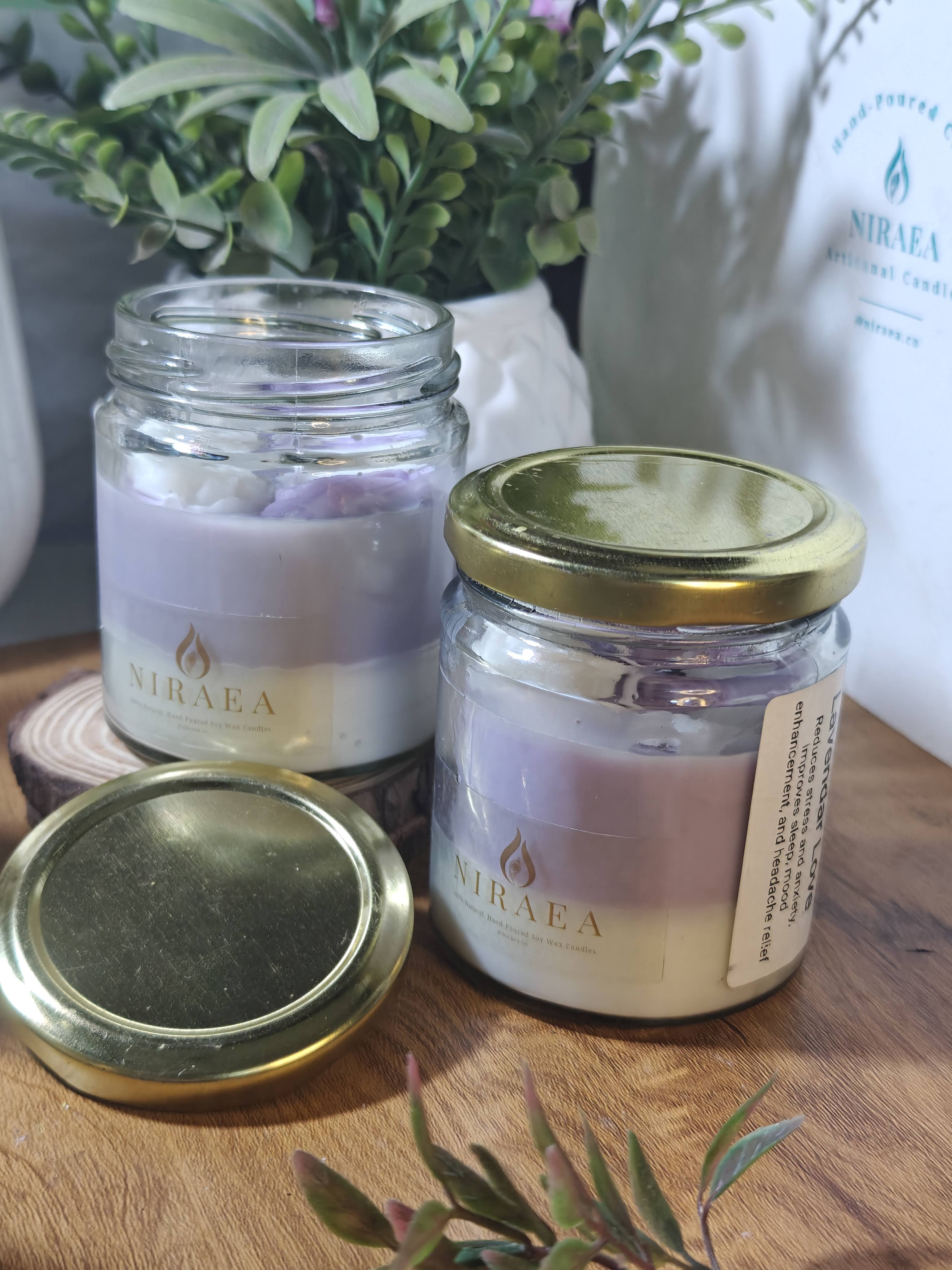 Lavender Love Soy Jar Candle( Quantity 1 Jar)