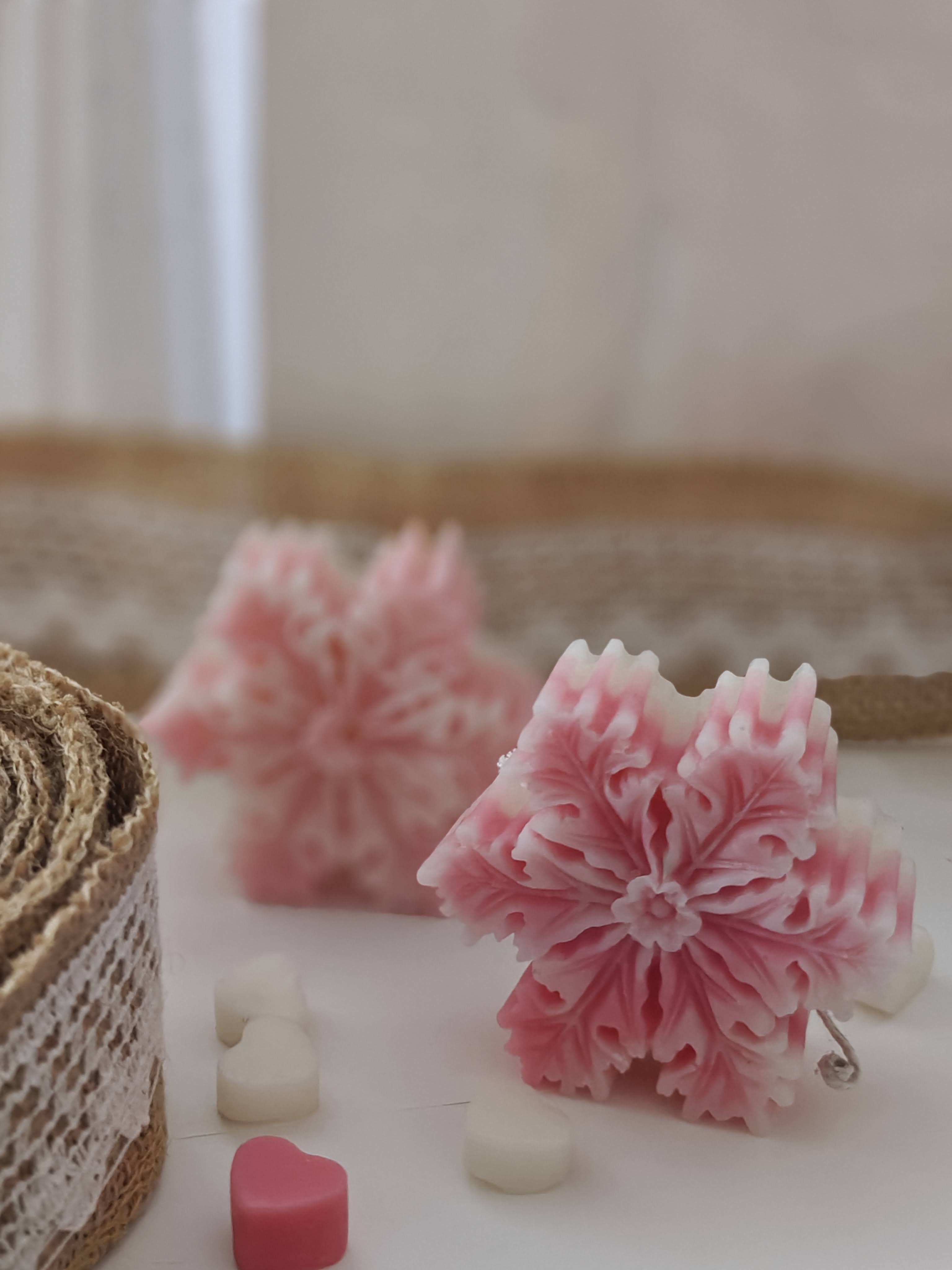 Dreamy Snowflake Set of 3 (White, Sky blue, Light Pink)