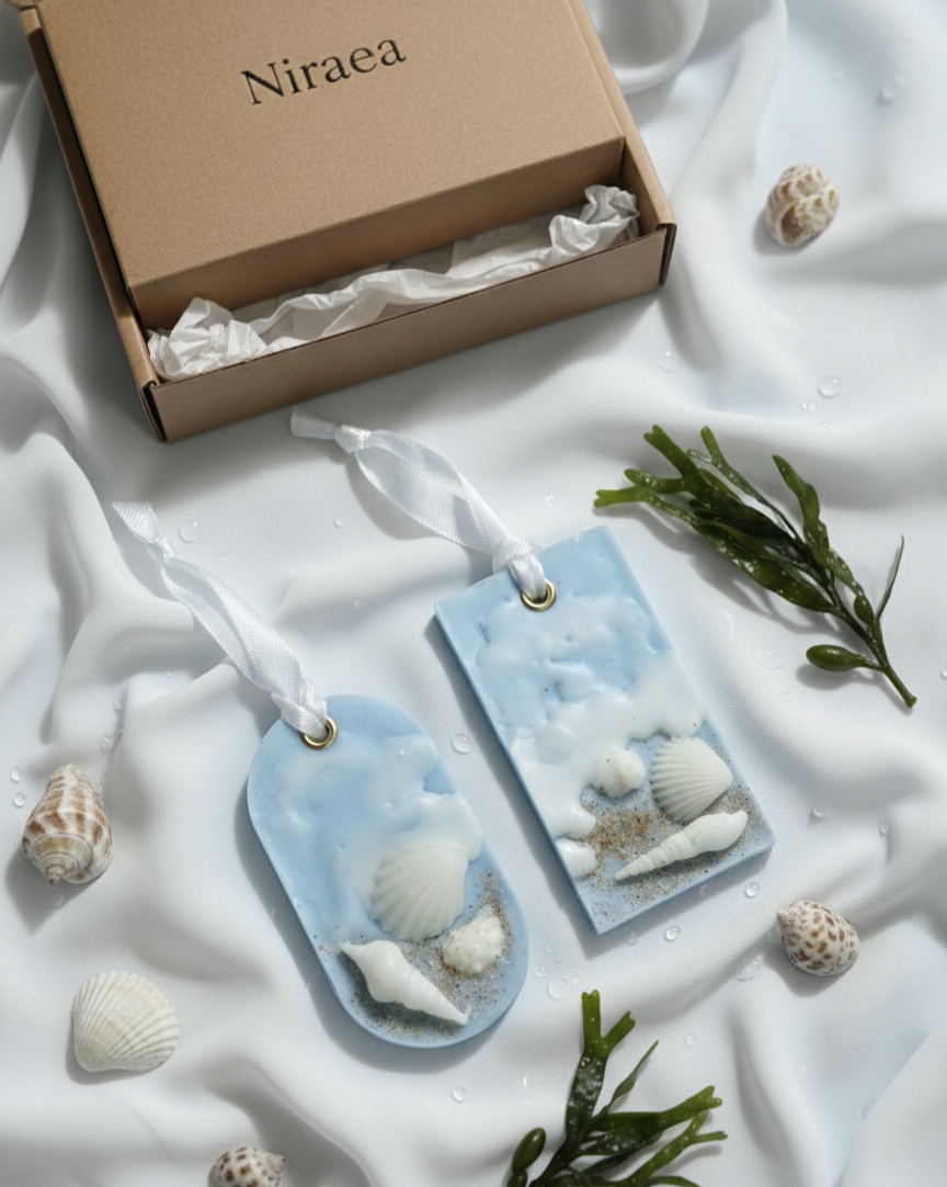 Ocean-Inspired Wax Sachet Set of 2