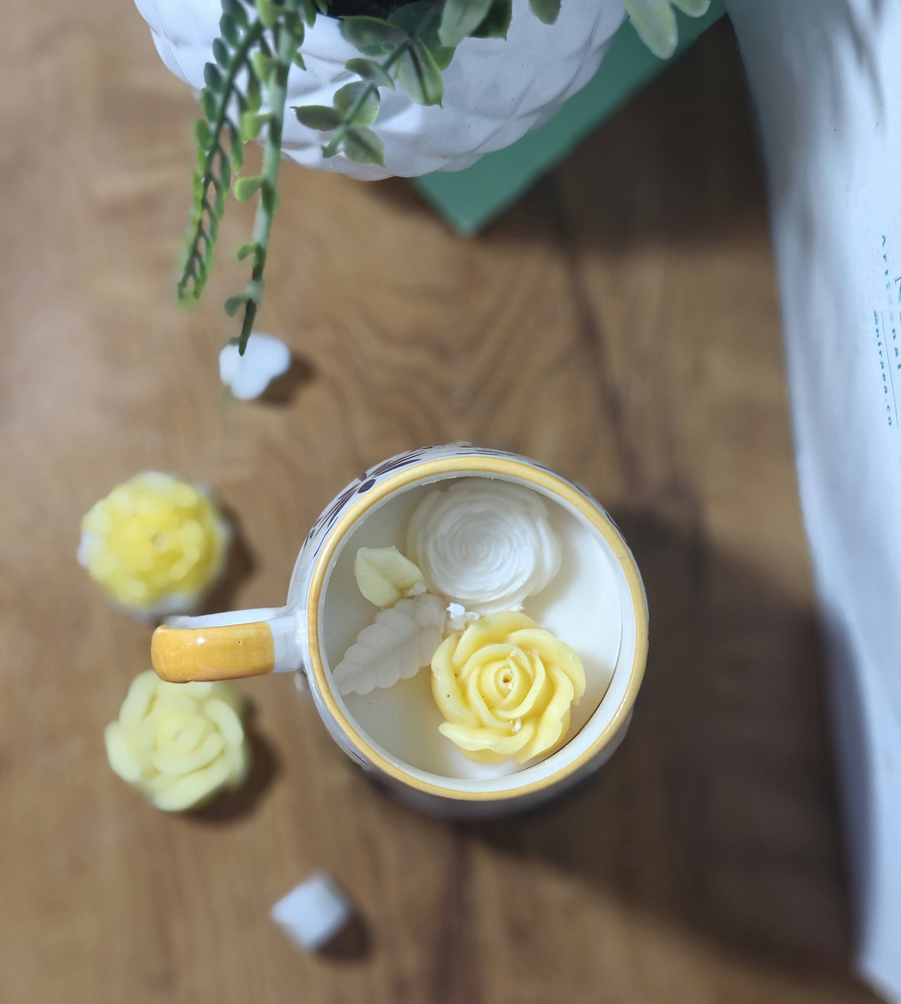 Tribal Handcrafted Ceramic Mug Candle