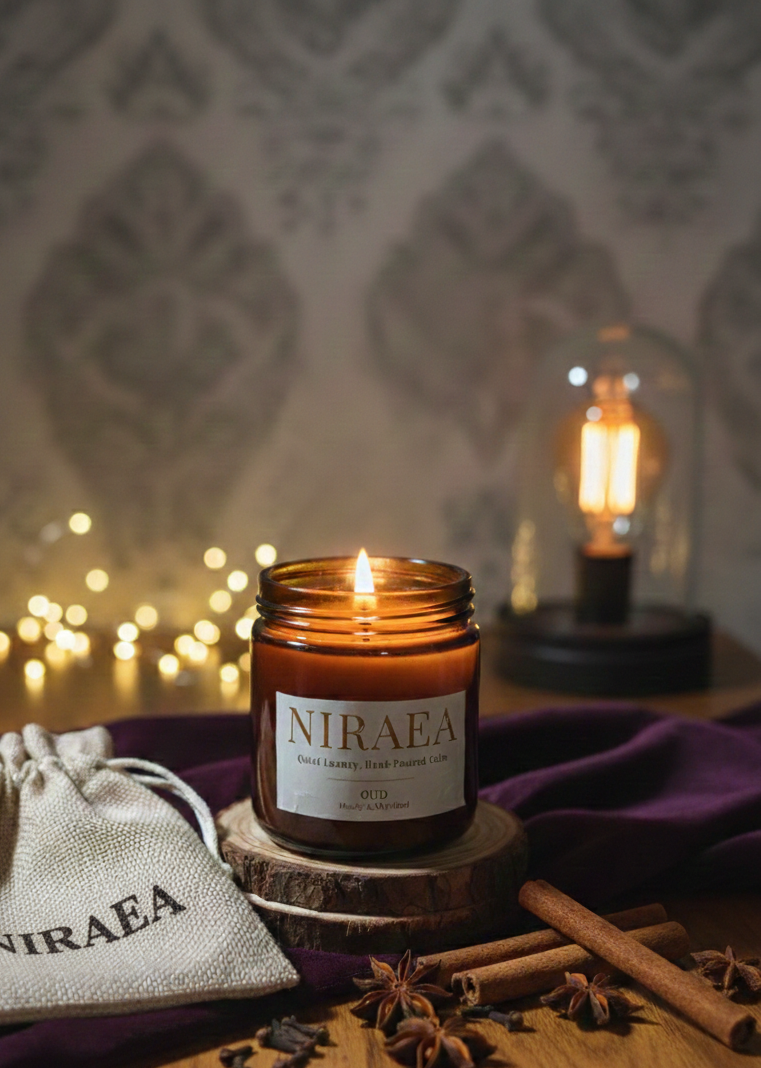 NIRAEA Aromatherapy Candles for Destressing, Relaxation, Sleeping and Selfcare routine (220 g)