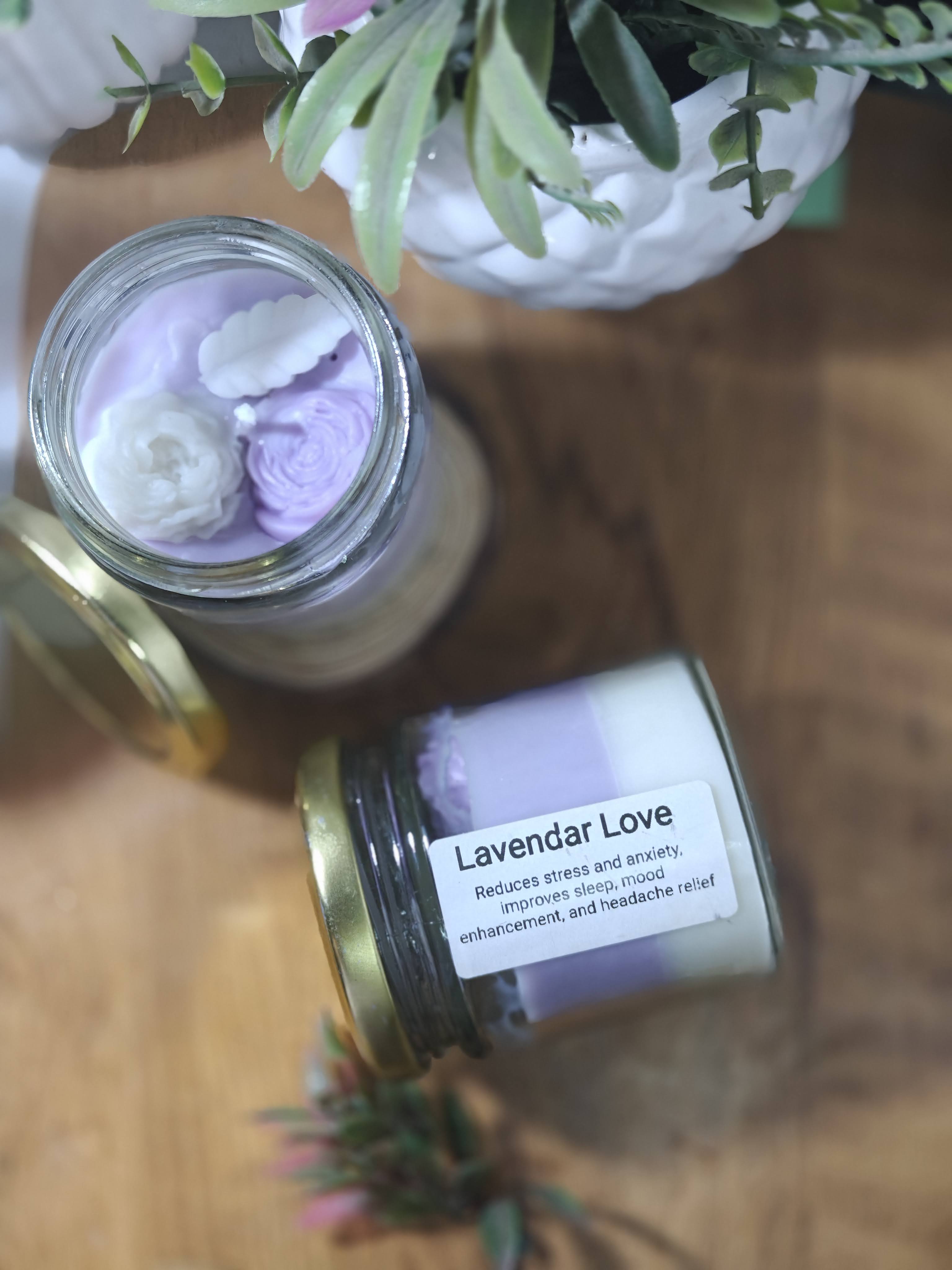 Lavender Love Soy Jar Candle( Quantity 1 Jar)