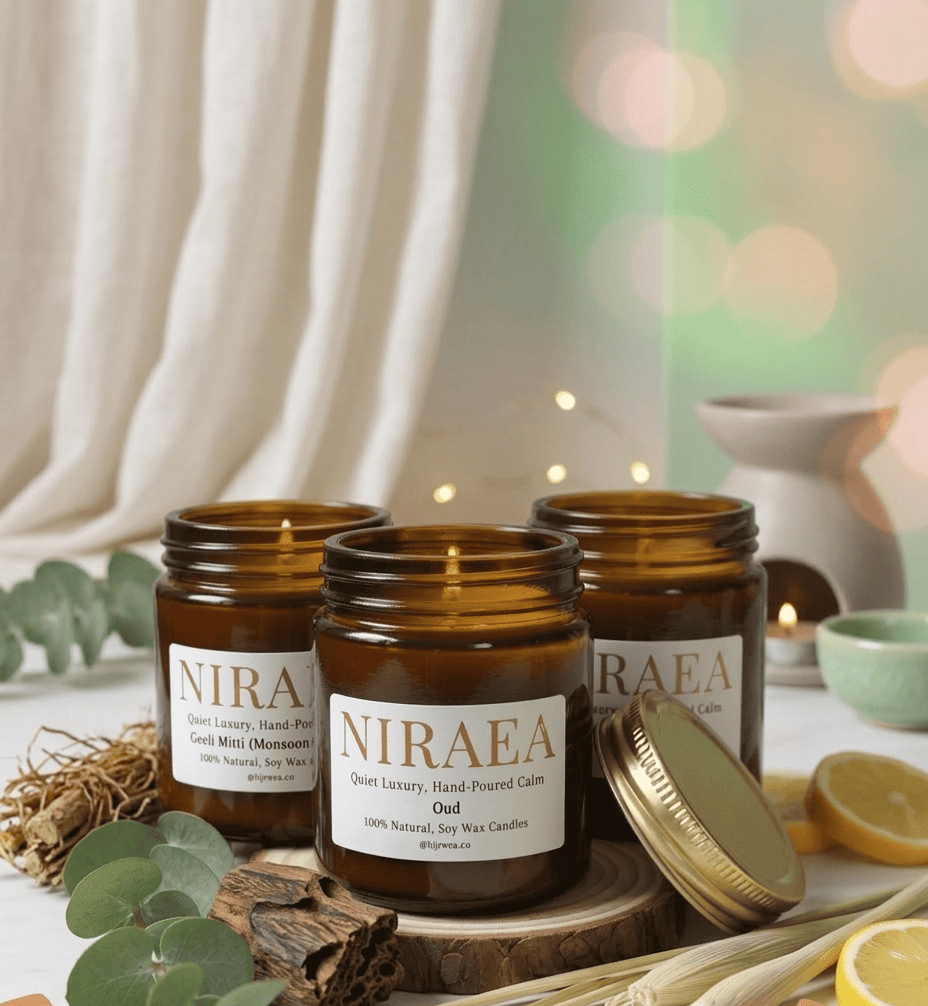 Classic Aromatherapy Essential Set of 3 in Fragrances(200 gm each) - Oud , Lemongrass and Monsoon Vetiver