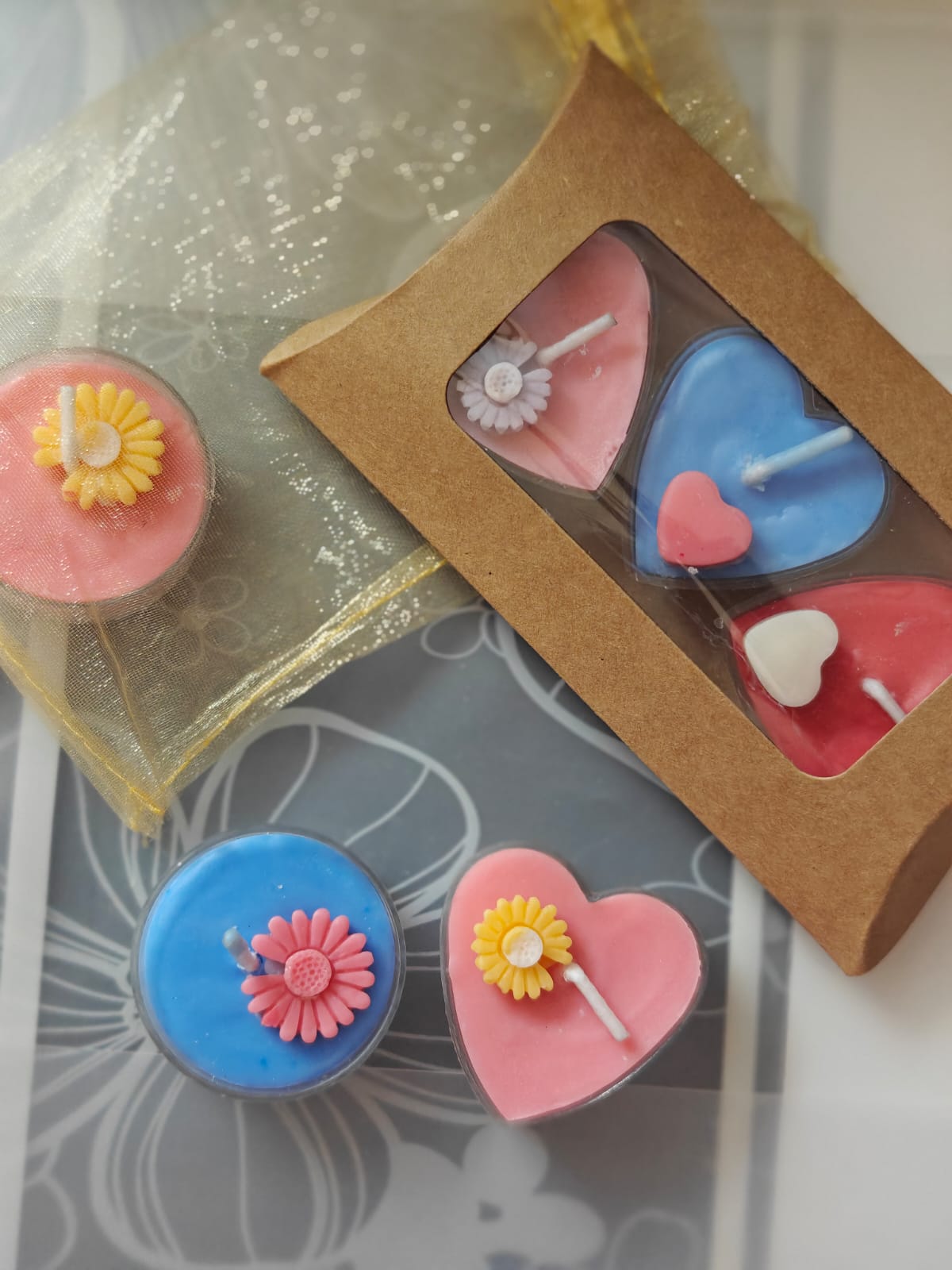 Scented Mini Tealight Candle Set of 3 and Set of 4