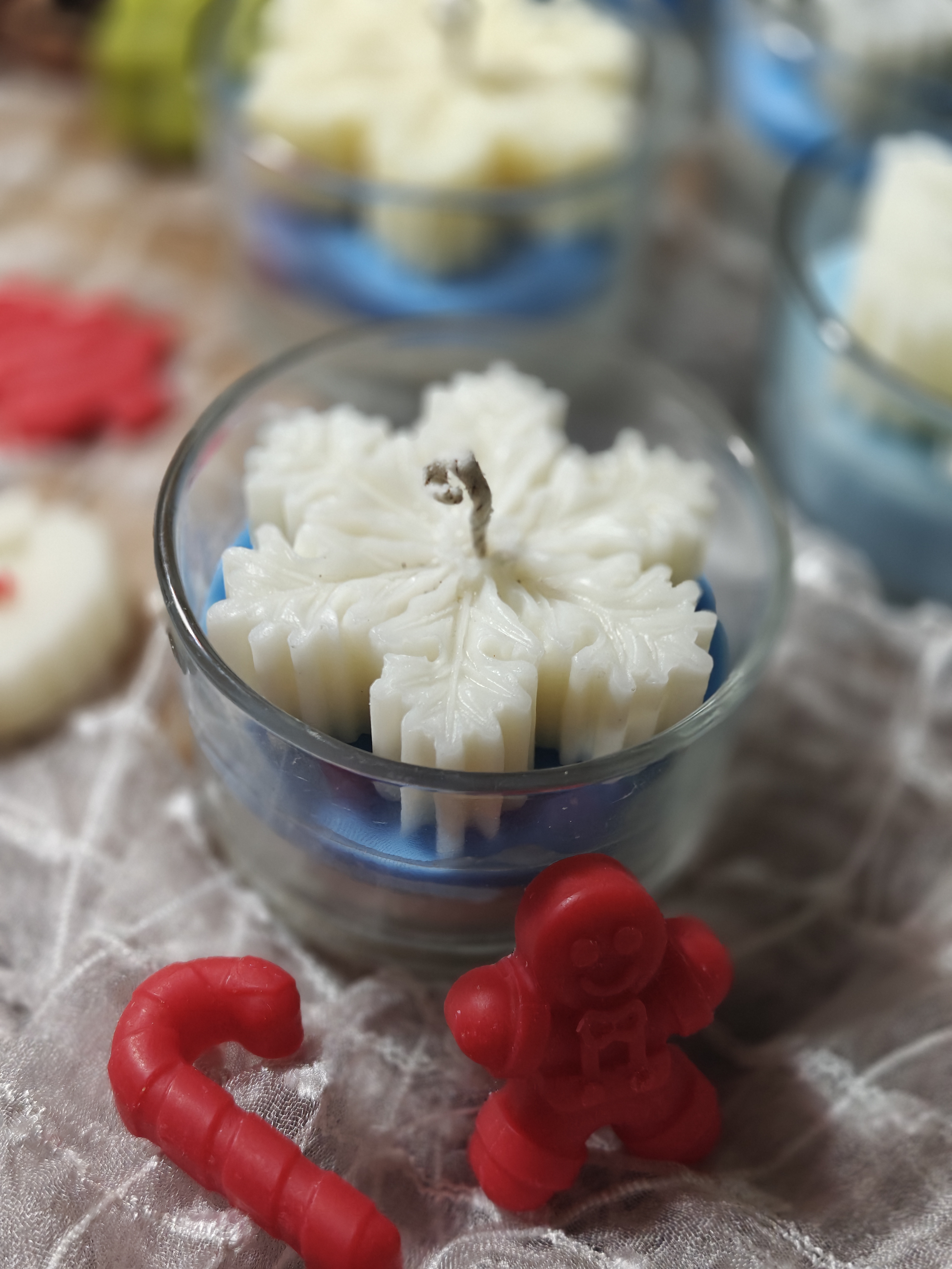 Winter in a Jar - Snowflake Decorative Candle