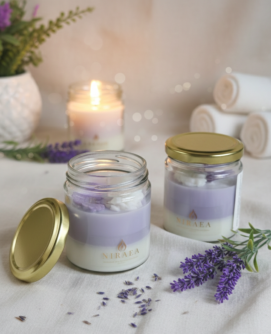 Lavender Love Soy Jar Candle( Quantity 1 Jar)