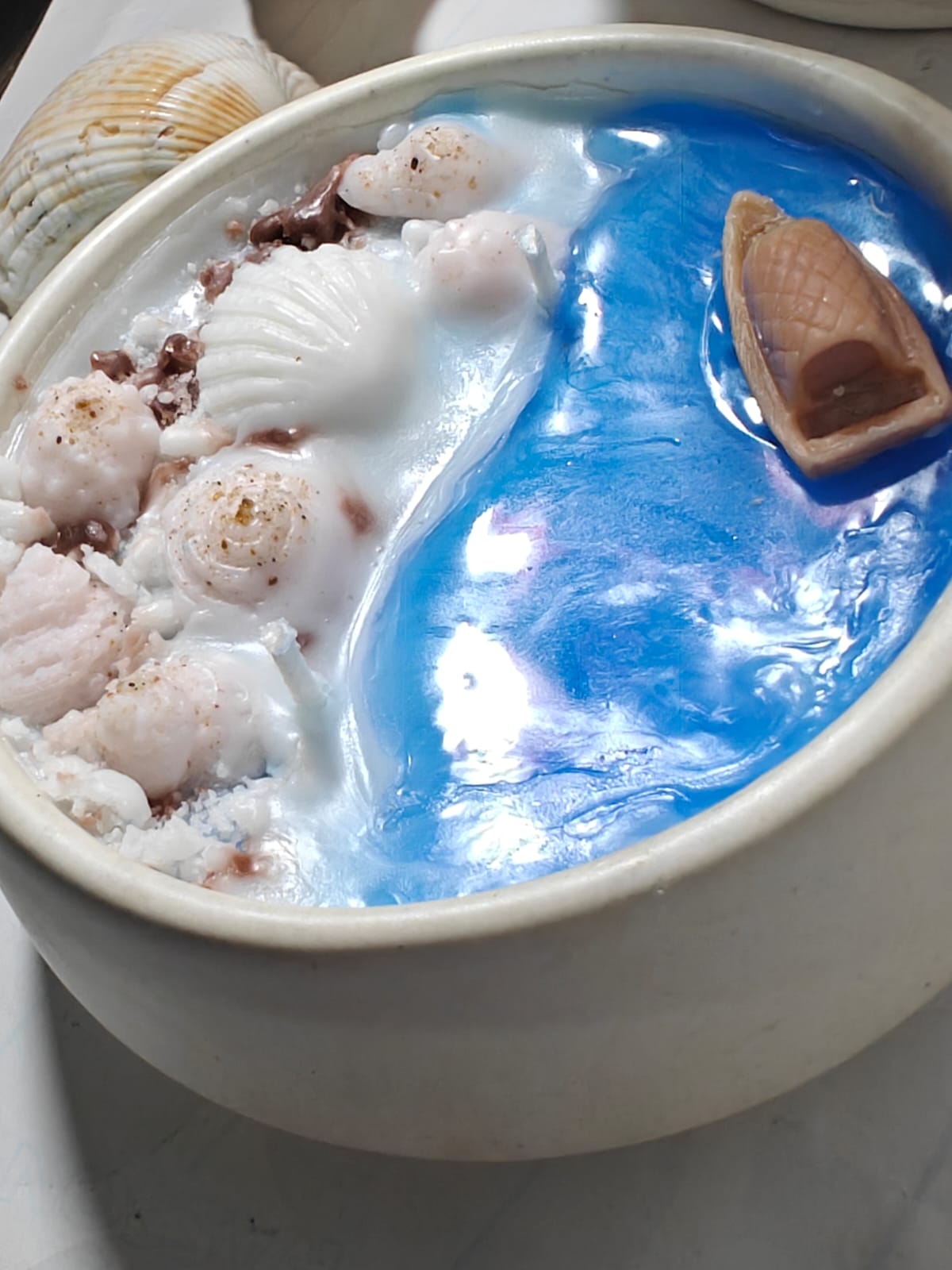 Ocean Fresh Candle (200 gms) 4 inch Ceramic container